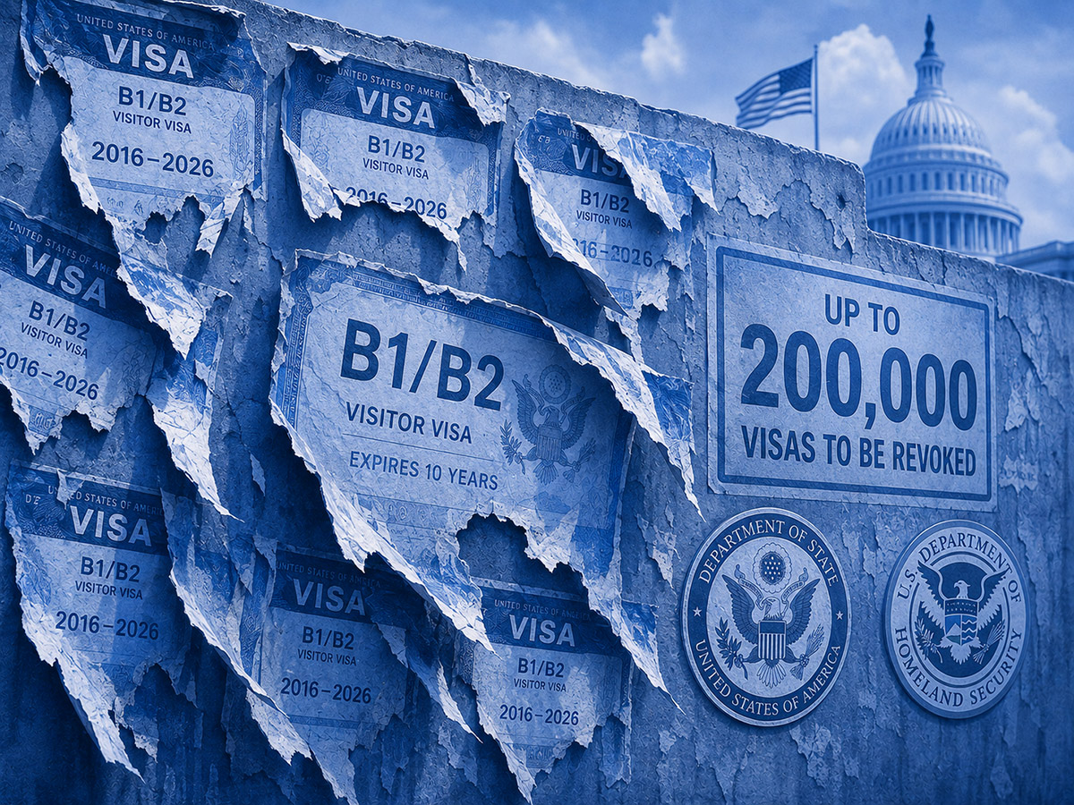 США готовят отзыв до 200 тысяч виз B1/B2 (бизнес/туризм)